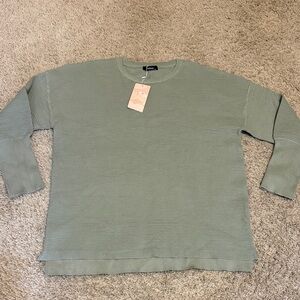 Green Ribbed Sweatshirt brand new size XL
